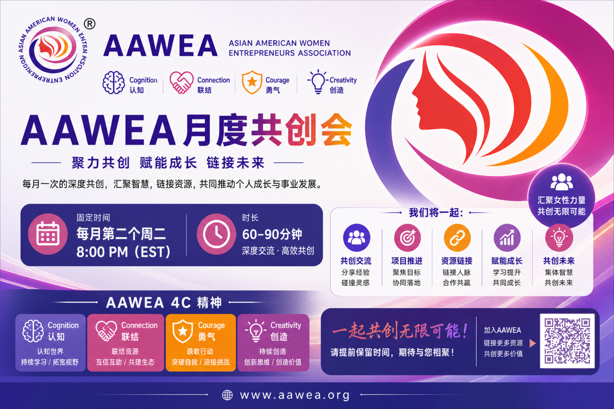 🚀AAWEA月度共创会｜每月第二个周二 8:00 PM(EST)