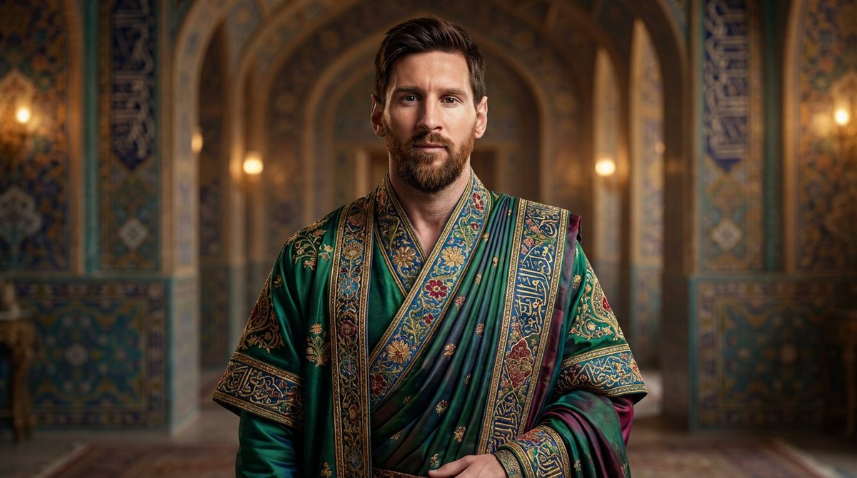 Persian Court Robe Portrait