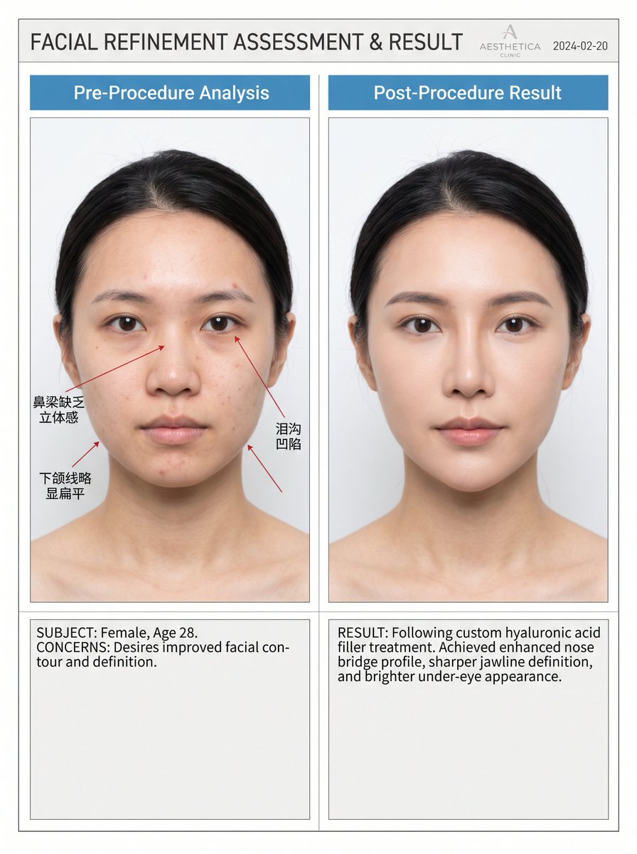 Infographic / Edu Visual - Medical Aesthetic Analysis Comparison Prompt