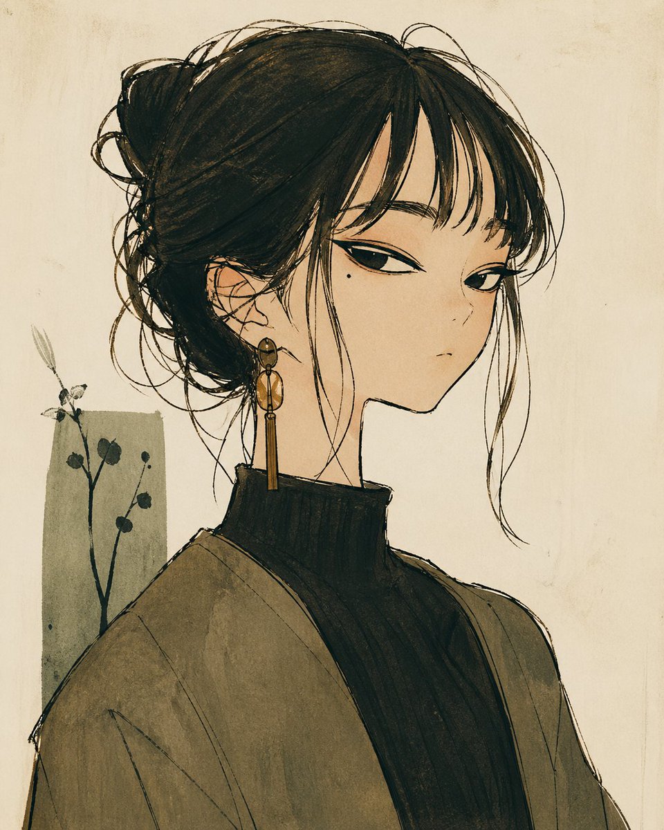 Profile / Avatar - Deformed Stylized Female Portrait