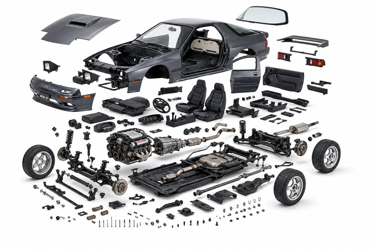 Infographic / Edu Visual - Exploded View Product Diagram Prompt