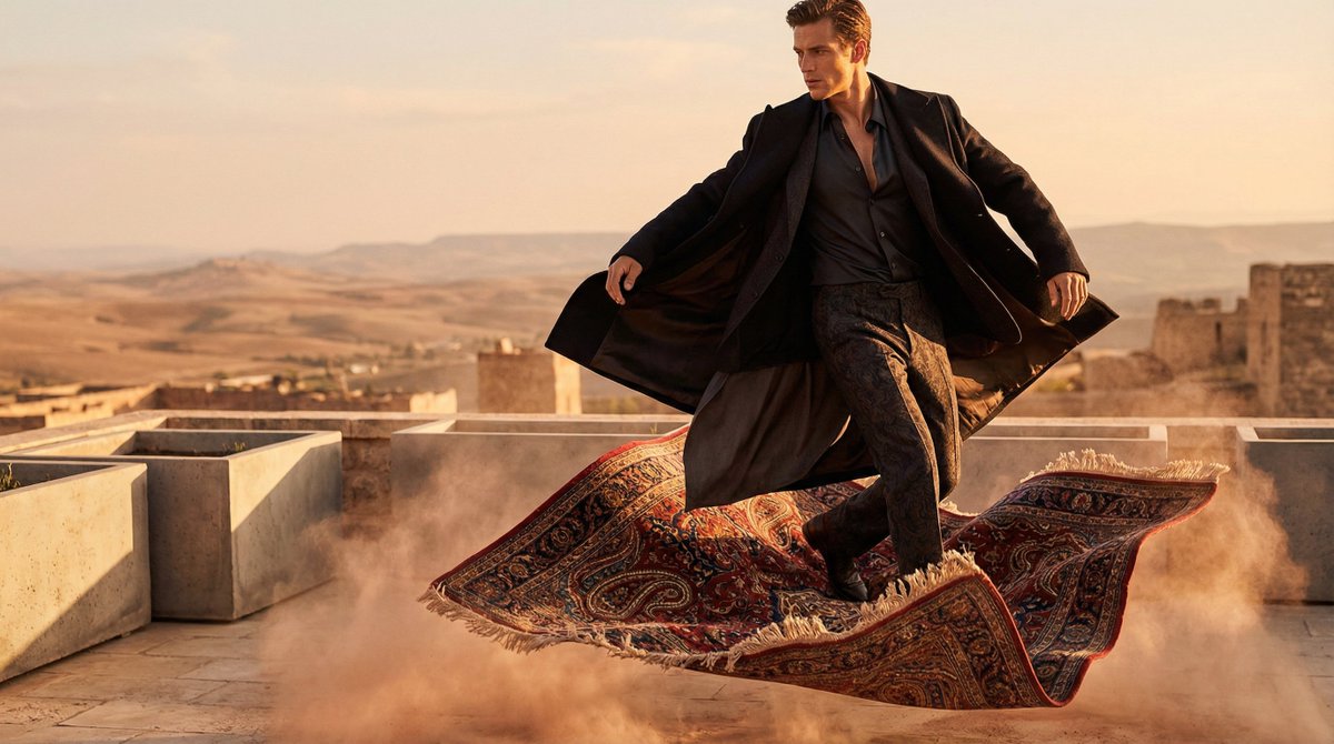 { "options": { "gender": ["man", "woman"] }, "prompt": "A high-fashion editorial shot of a [GENDER]…