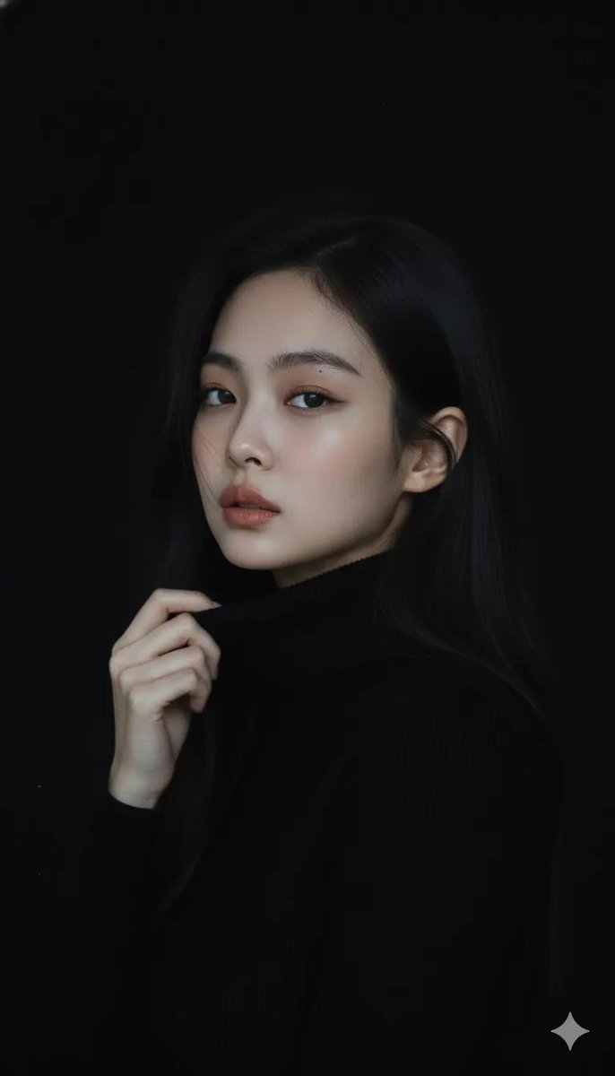 Moody cinematic portrait of a young woman with clear fair skin and barely-there makeup, warm natura…