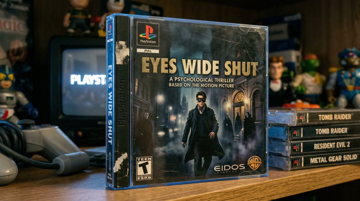 playstation 1 game case with a movie tie-in game that seems like a real game you may have played ba…