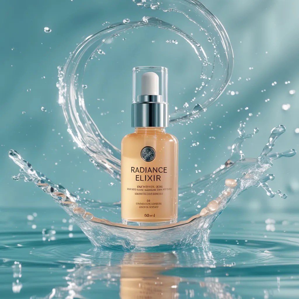 Luxury skincare commercial, ultra-premium aesthetic. Use the provided product image as the exact re…