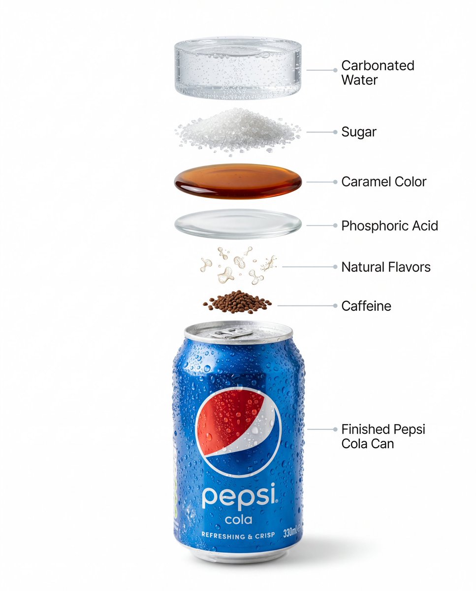 High-quality professional product photography of a chilled Pepsi can with condensation water drople…
