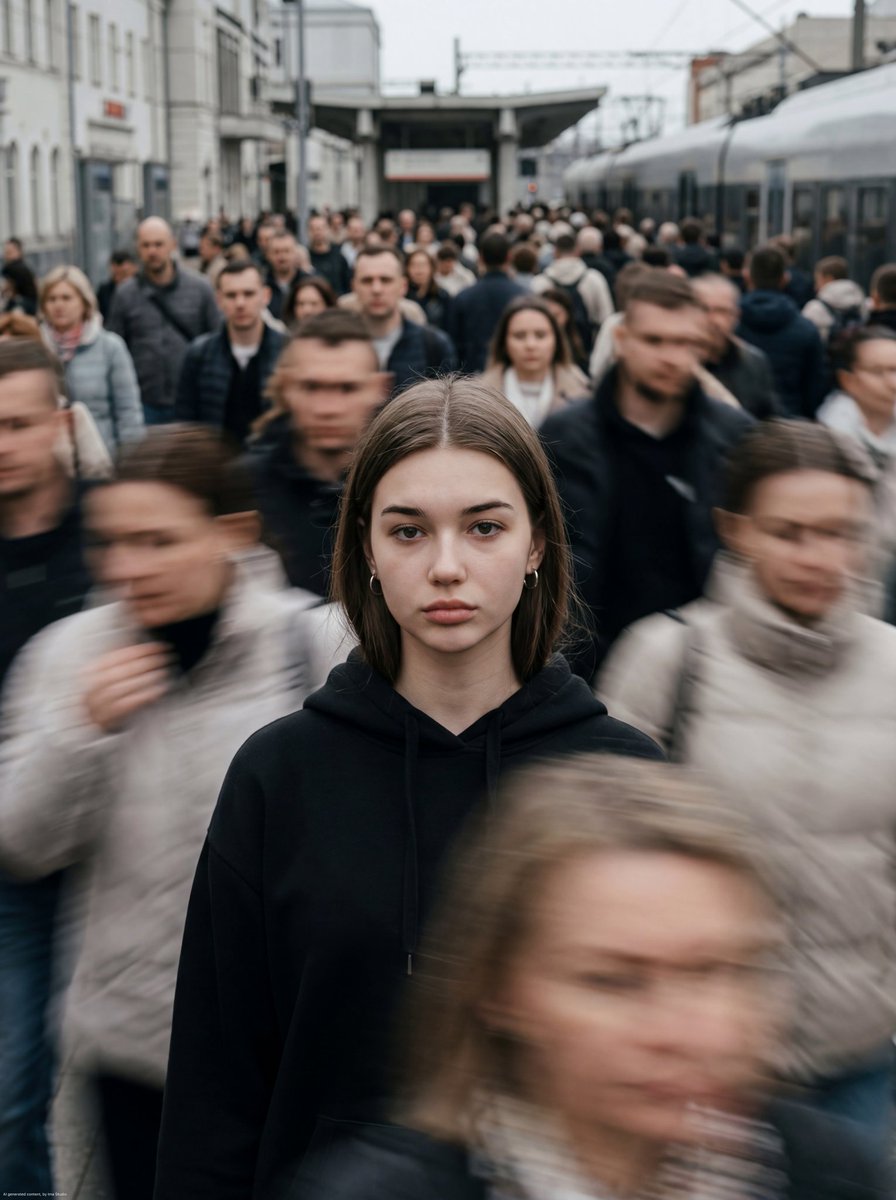 Cinematic motion-blur photography shot on a Leica SL3 with a 50mm Summilux at f/2.8, captured from …