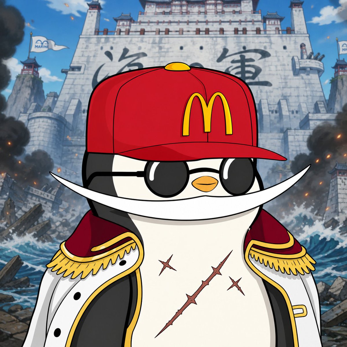 Penguin Pirate Admiral Parody