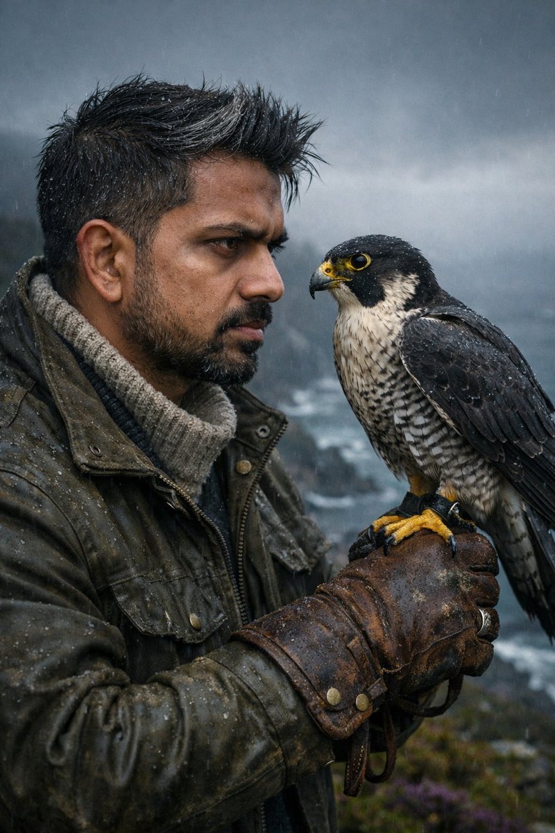 Detailed Falconry Portrait Prompt for GPT Image 1.5