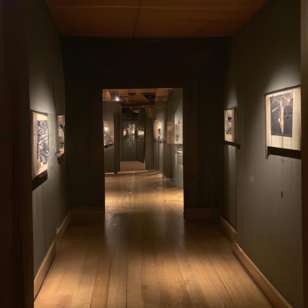 Eerie Hallway with Shadow Creature Prompt