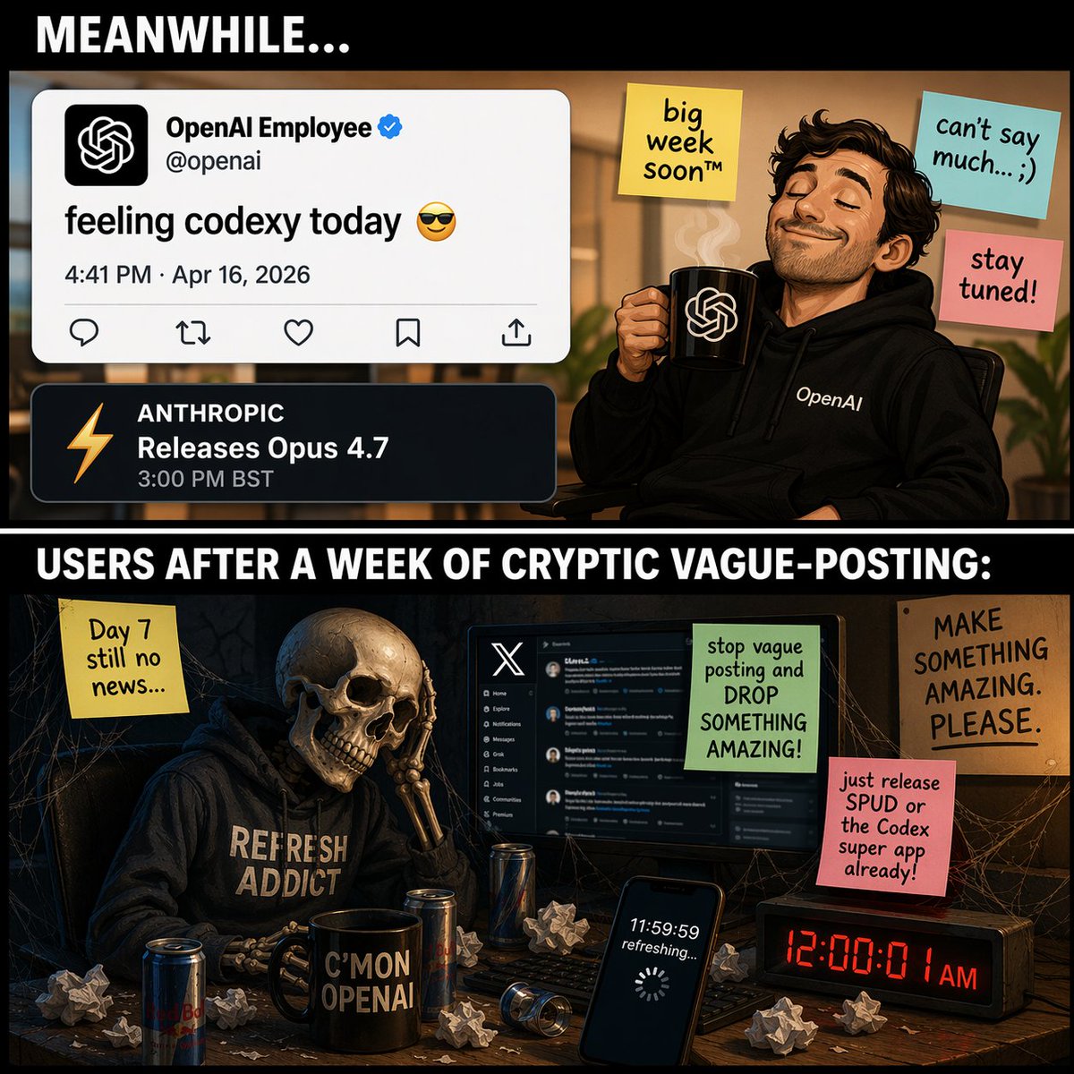 Two-Panel Tech Meme Comic
