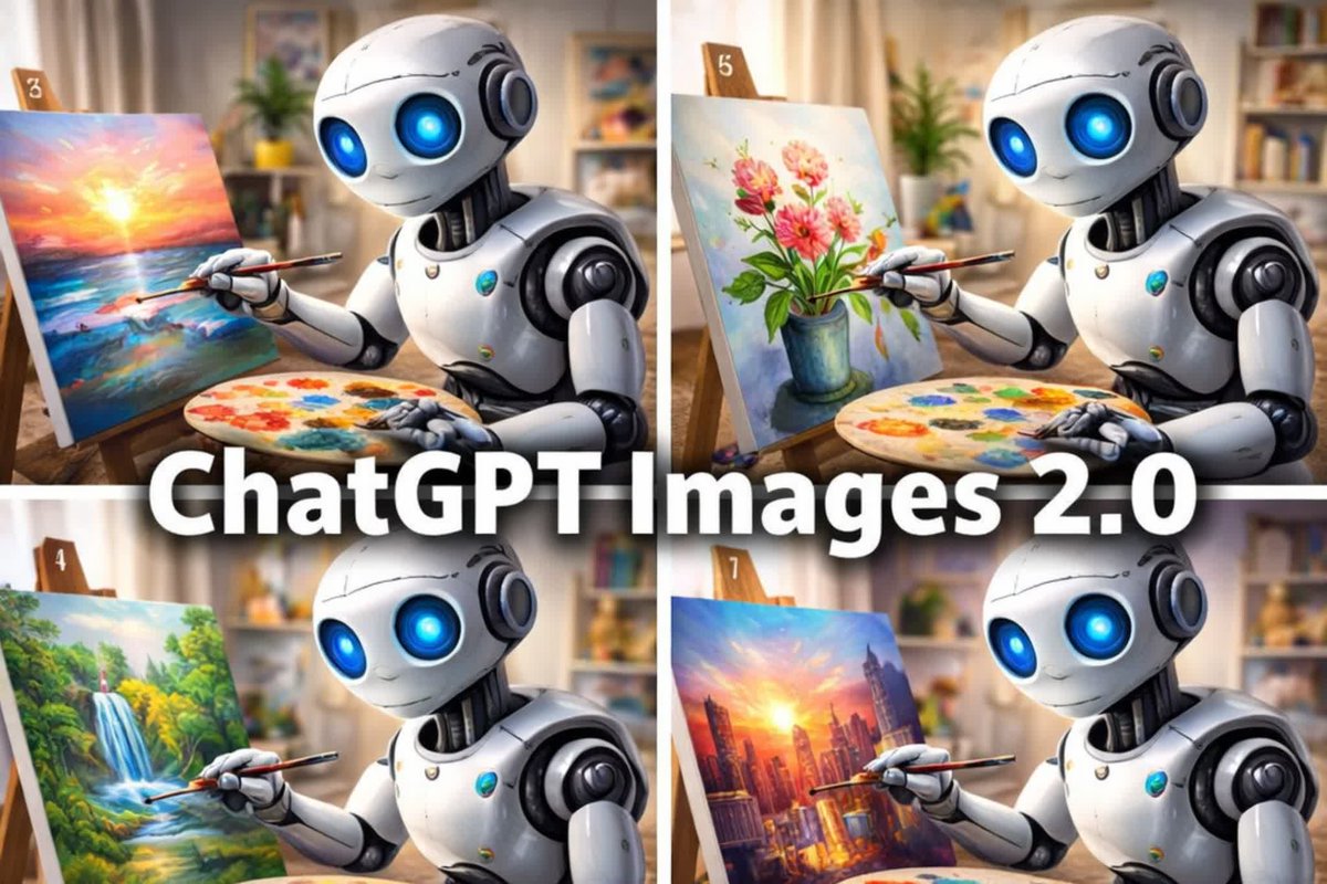 Robot Painter Collage Ad