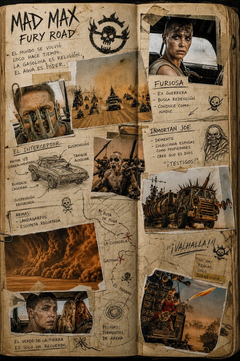 Mad Max Journal Scrapbook Style