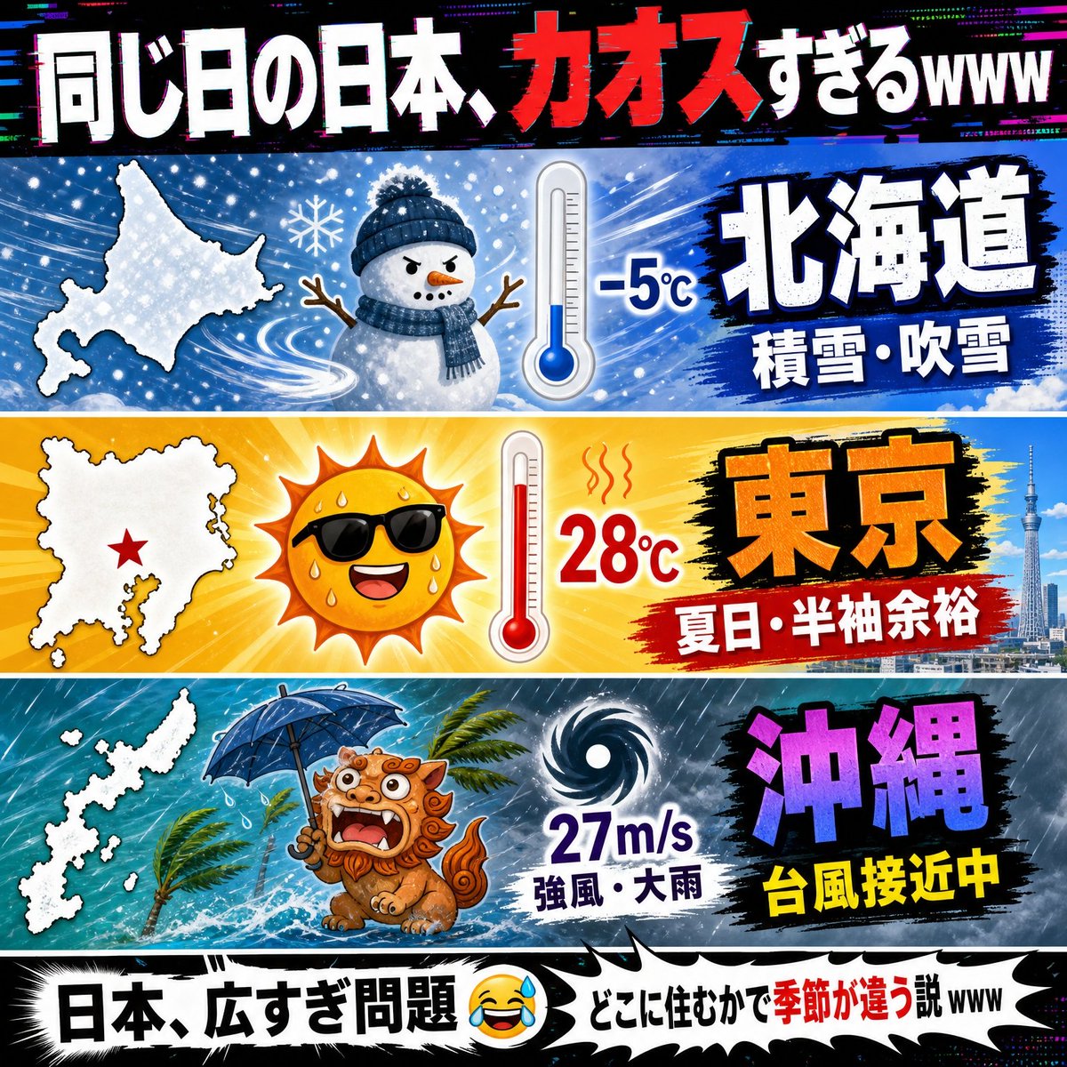 Chaotic Japan Weather Meme