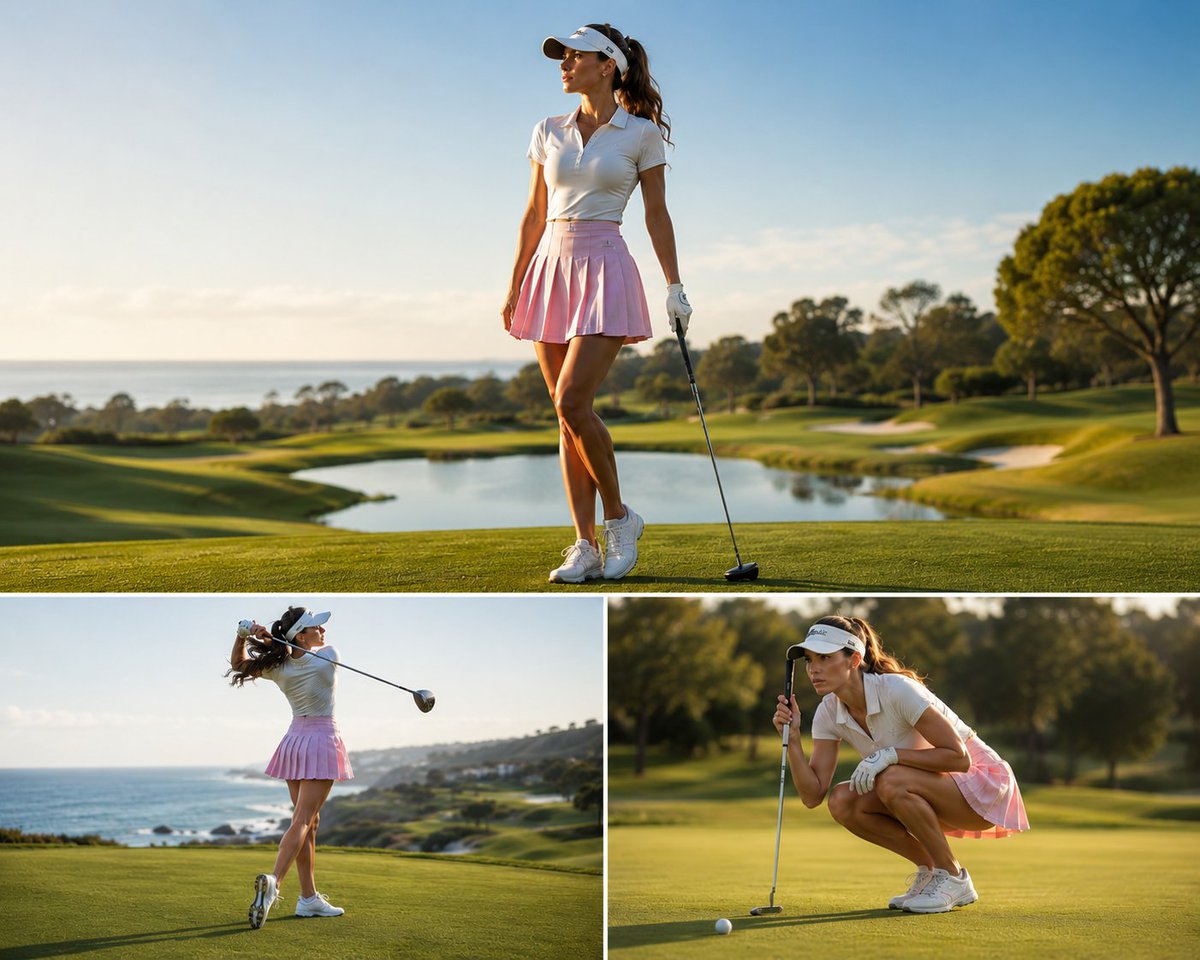 Luxury Golf Sports Editorial Collage