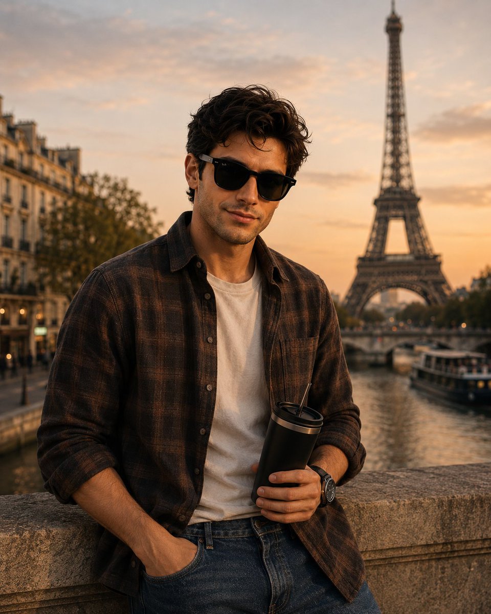 Parisian Golden Hour Portrait