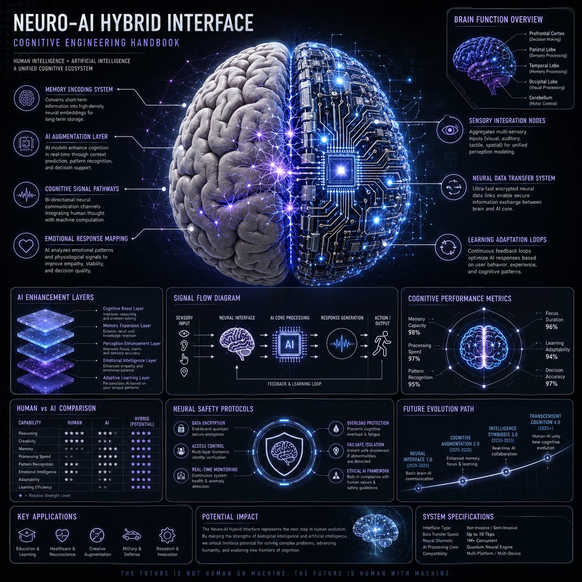 Neuro-AI Hybrid System Infographic