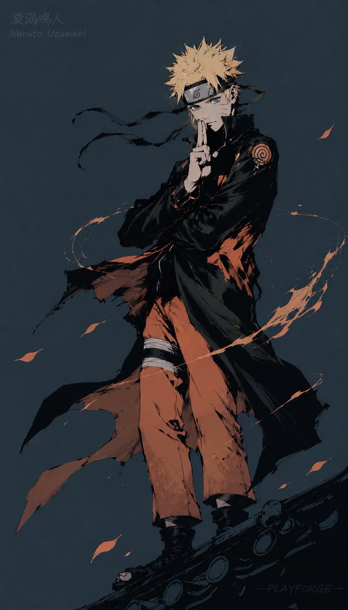 Gritty Naruto Poster Illustration