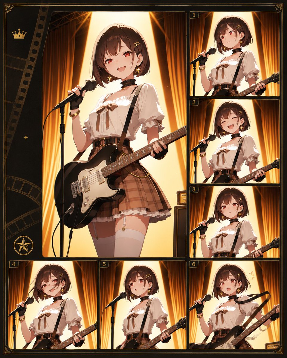 Anime Guitar Idol Contact Sheet