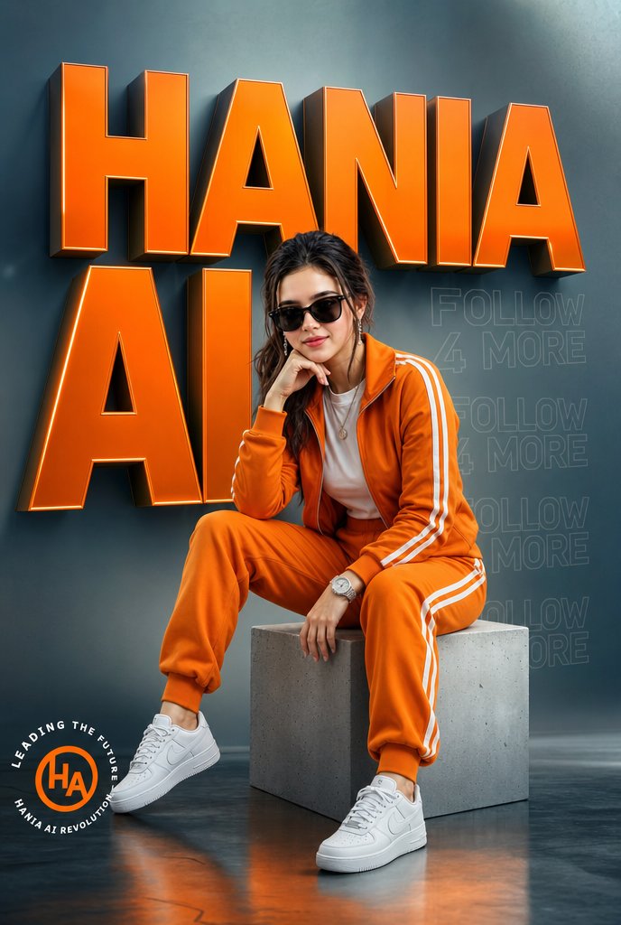 Orange Tracksuit Studio Poster