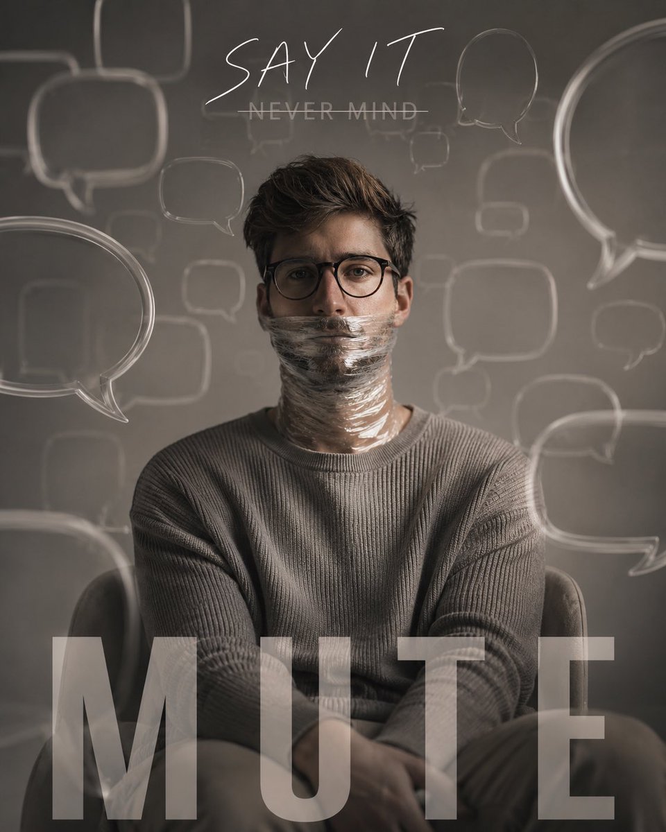 Muted Speech Editorial Portrait