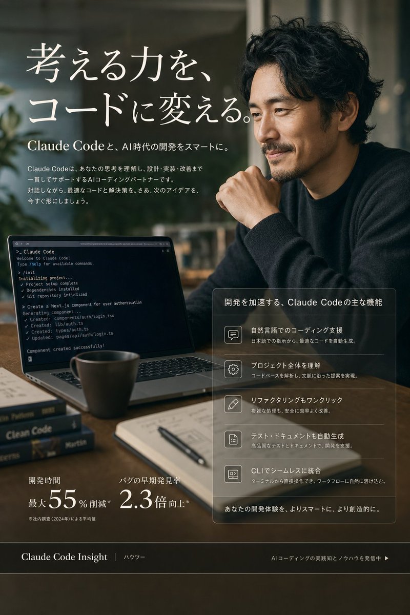 Claude Code Japanese SaaS Poster