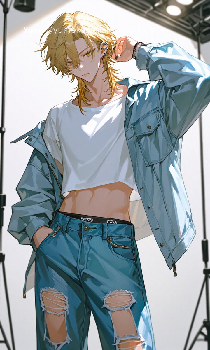 Y2K Anime Streetwear Model