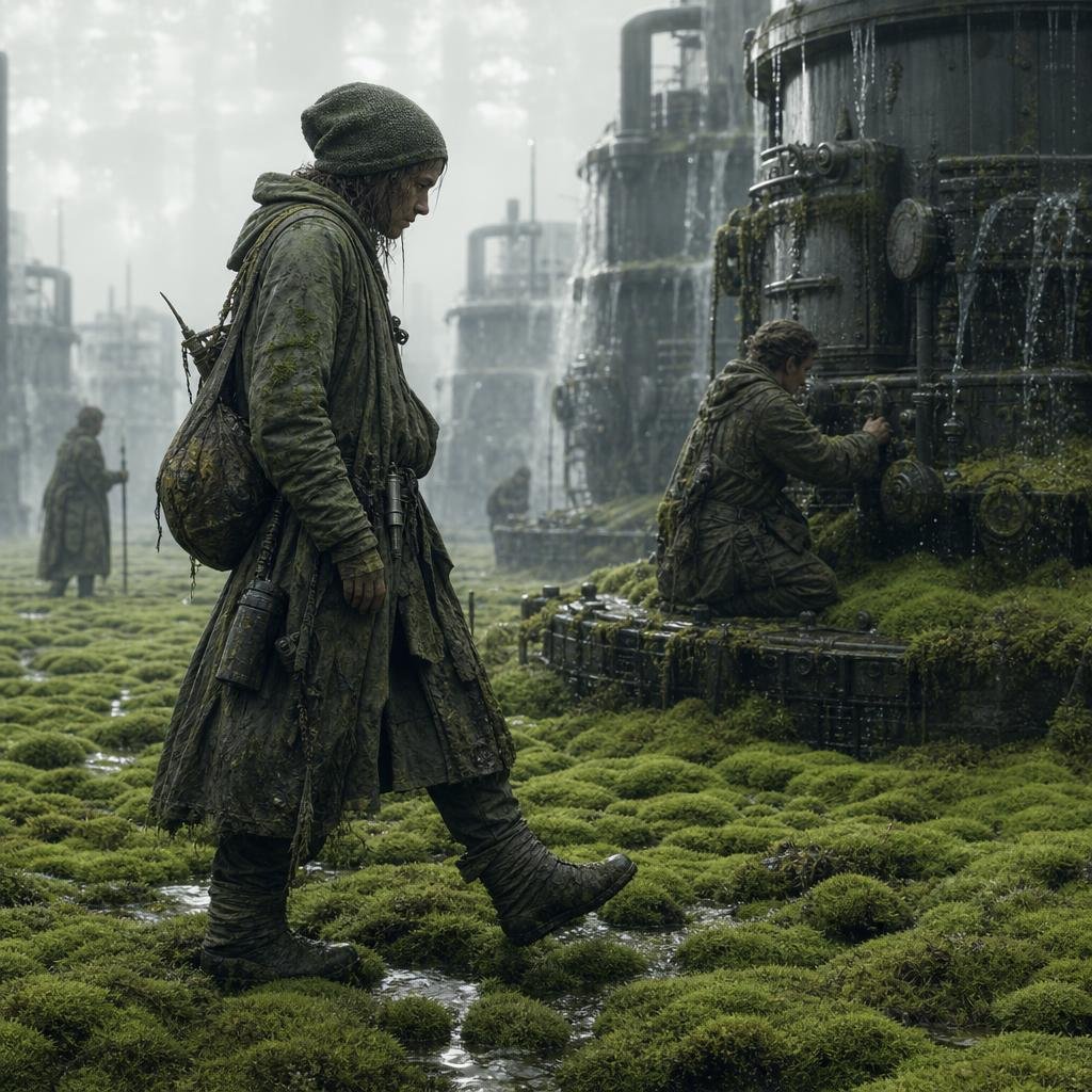 Moss-Covered Industrial Survivors