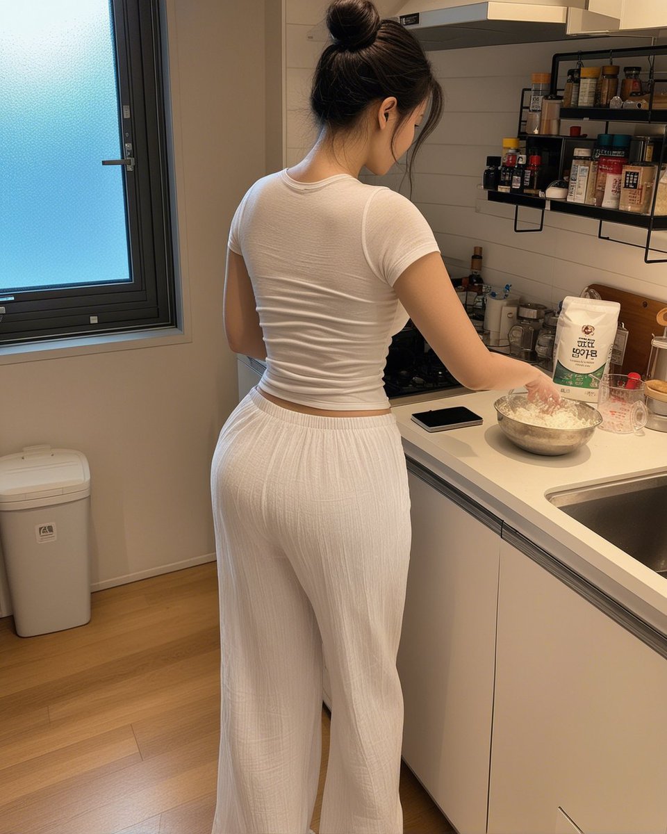 Candid Kitchen Baking Photo