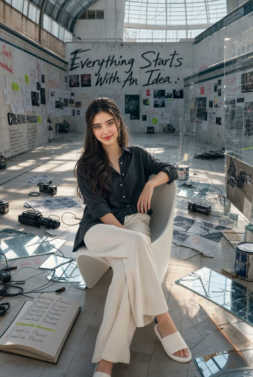 Artist in Drained Pool Studio