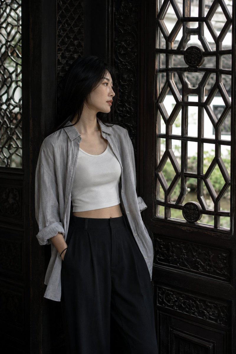 Classical Suzhou Garden Interior Portrait