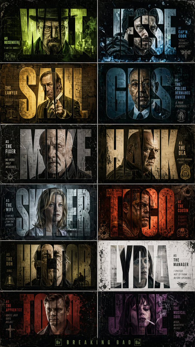 Breaking Bad Cinematic Grid Poster