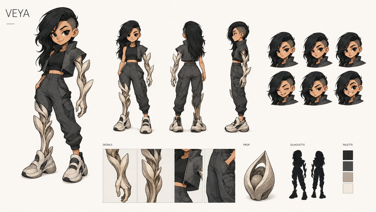VEYA Character Design Sheet