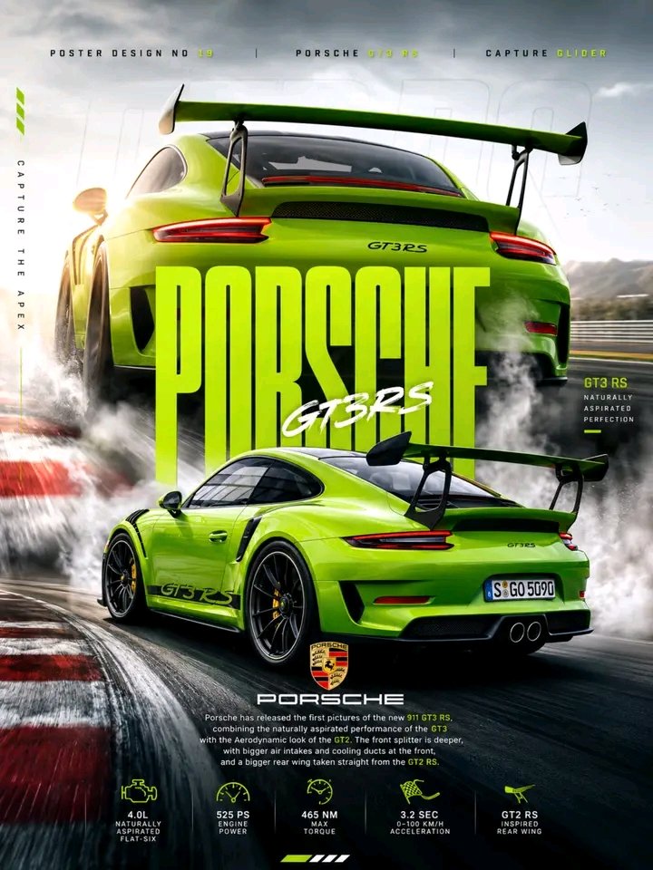 Porsche 911 GT3 RS Motorsport Poster