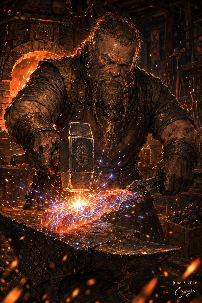 Fantasy Blacksmith Forge Scene