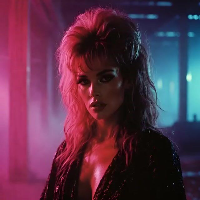 80s music video clip