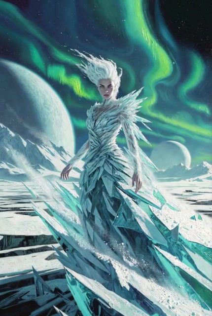 Ice Queen Oil Painting