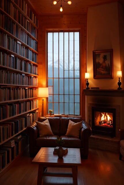 Cozy Den with Camera Zoom Prompt