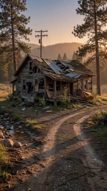 Mountain Cabin Scene Lock Prompt