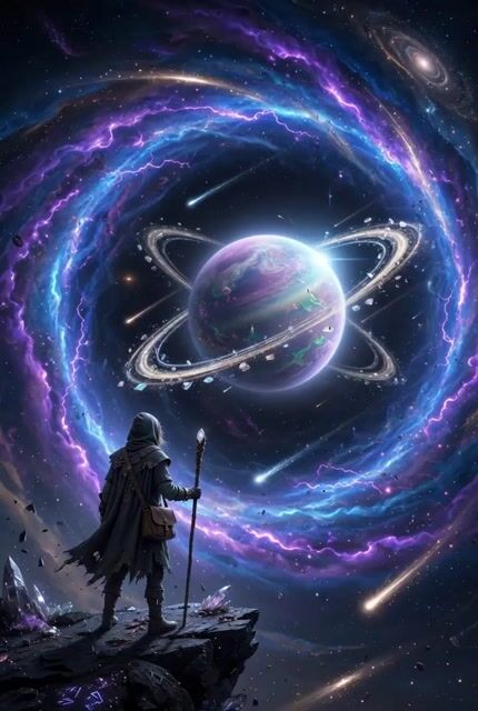 Cosmic Portal Traveler Video Prompt