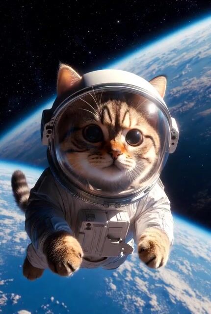Space Kitten Astronaut