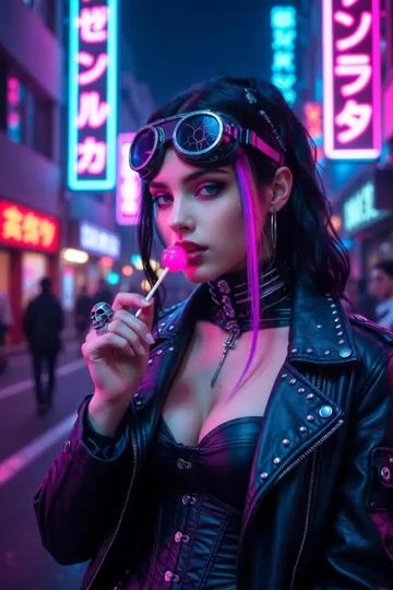 Cyberpunk Simulation Senses and Lollipop
