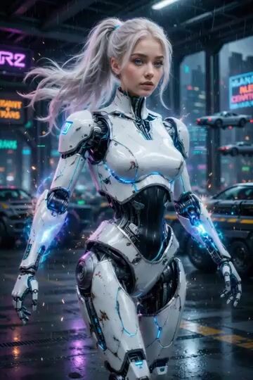 Cyberpunk Cyborg Mechanical Transformation