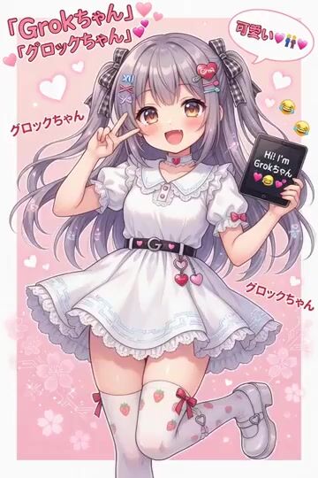 Grok Girl Anime Character