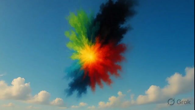 Colorful Explosion Aspect Ratio Reframe