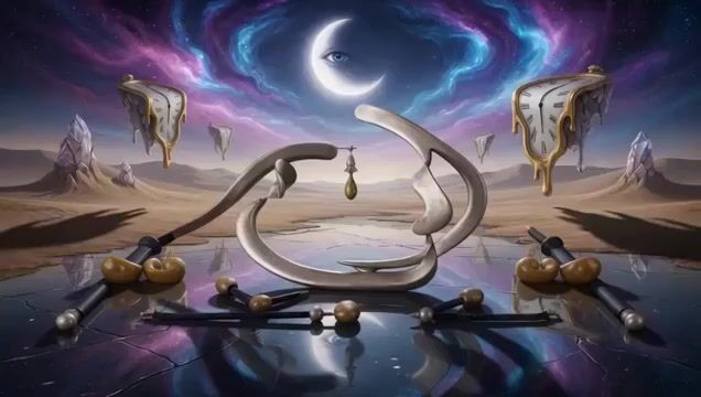 Surreal Molten Gold Sculpture