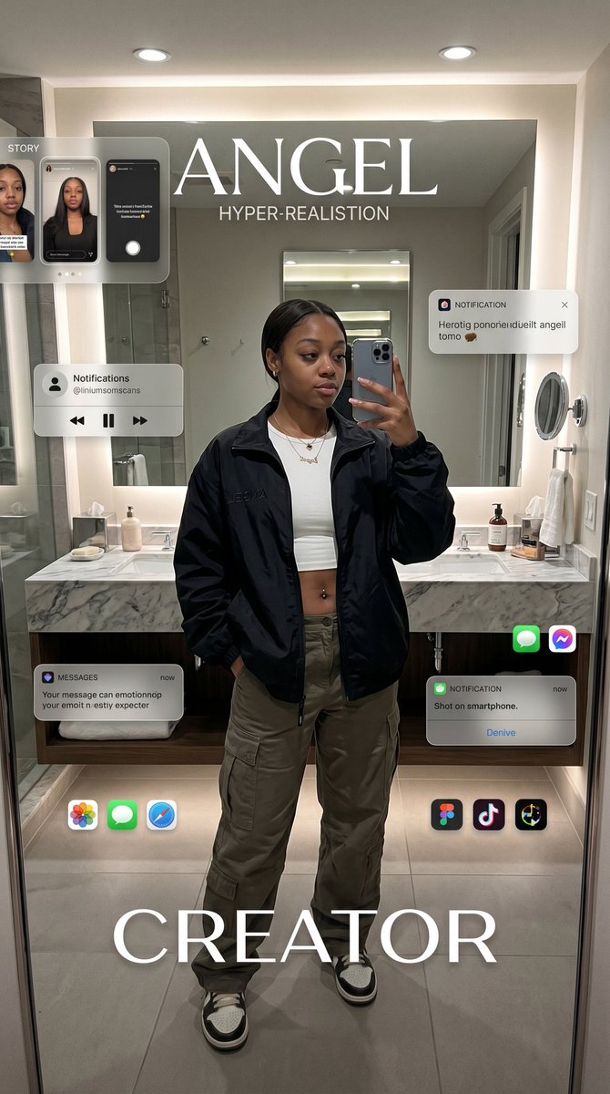 Digital Creator Mirror Selfie Poster