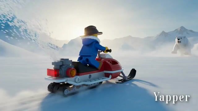 Lego Explorer Chased by Polar Bear