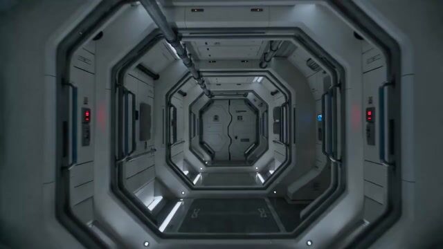 Zero-Gravity Rotating Corridor Fight