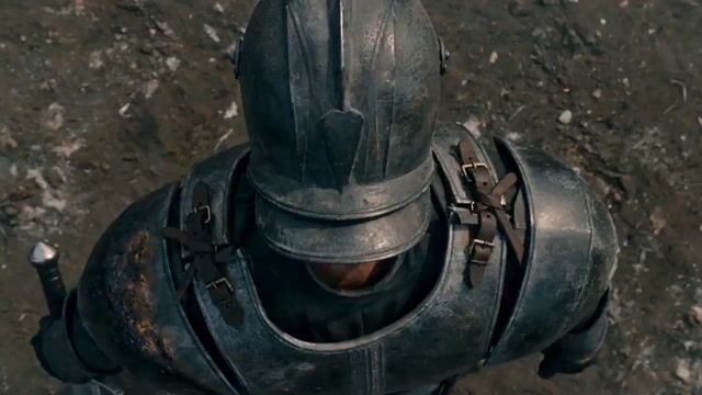 Lone Warrior on Battlefield Crane Shot Video